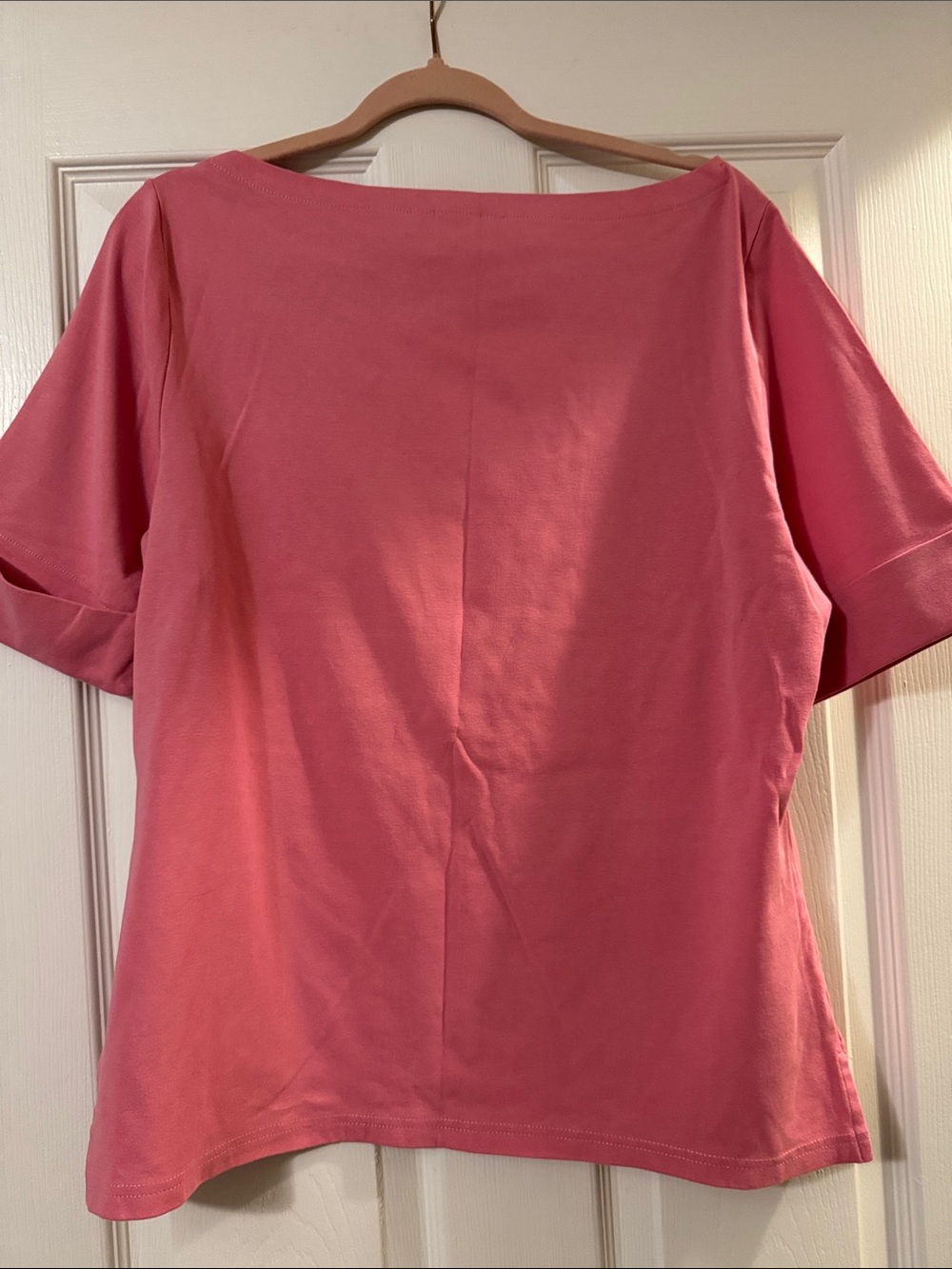Ralph Lauren Rose Pink Boatneck Short Sleeve Tee - Picture 5 of 7